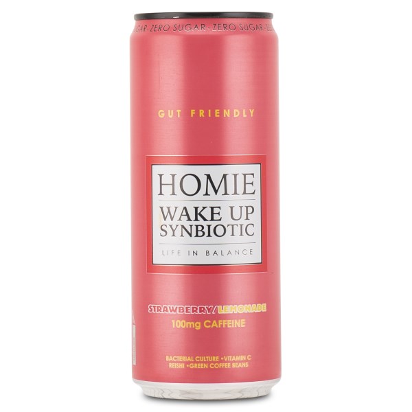 Homie Wake Up Synbiotic, Strawberry Lemonade, 1 kpl