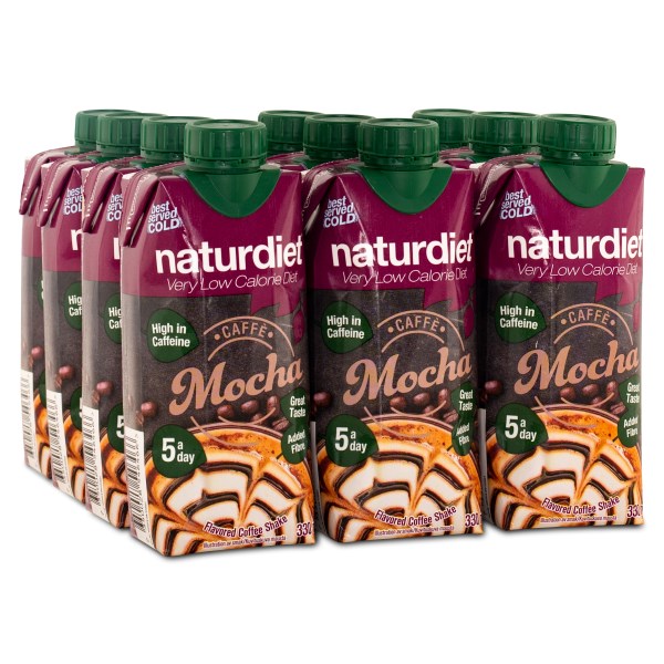 Naturdiet Shake Ateriankorvike , Protein Coffee Caffee Mocha, 12-pack