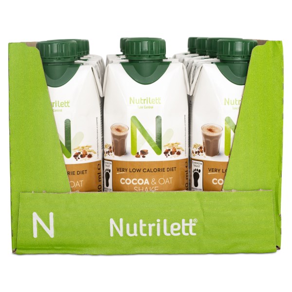 Nutrilett VLCD Shake, Cocoa & Oat, 12-pack