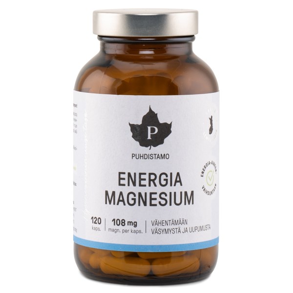 Puhdistamo Energia Magnesium, 120 kaps.